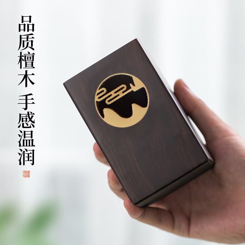梅林笔庄檀木笔筒实木镶铜毛笔笔筒办公室桌面学生中国风轻奢高级