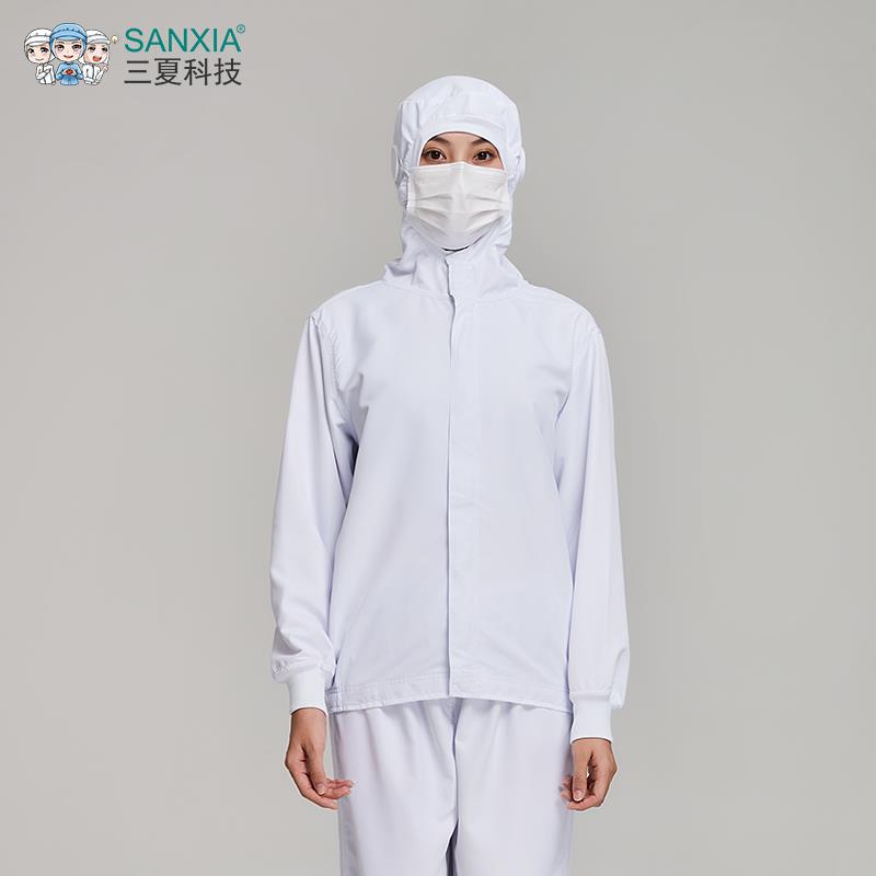 三夏科技食品工作服中央厨房工厂车间加工服薄款防护服套装新款