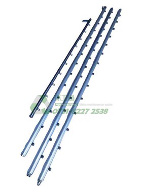 中联5160洗扫路车铝喷杆 高压喷水管吸嘴体14/18孔中喷杆环卫配件