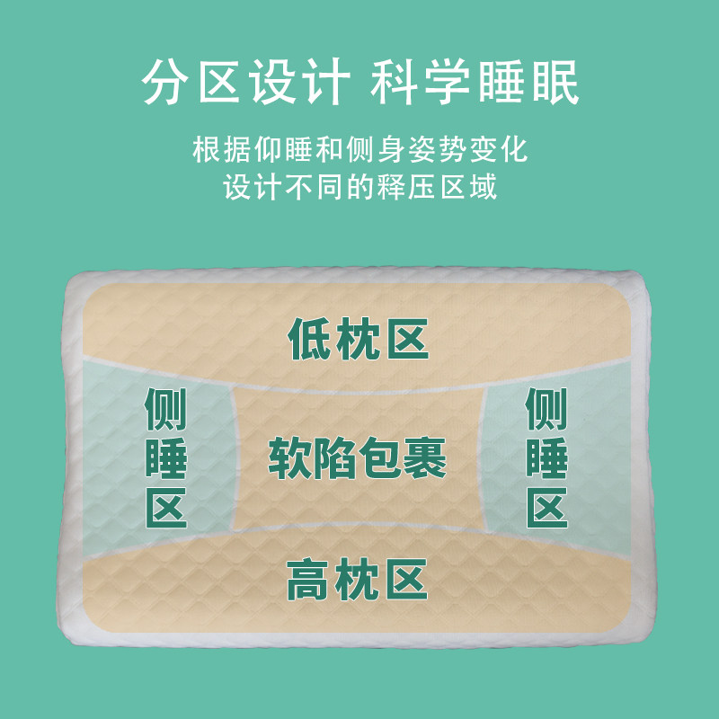 海马乳胶枕枕头儿童1-3-6岁6个月以上婴儿枕学生宝宝四季枕可拆洗