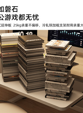 电脑桌键盘托架工作台桌下滑轨夹桌面延长板抽屉支架滑鼠收纳层架