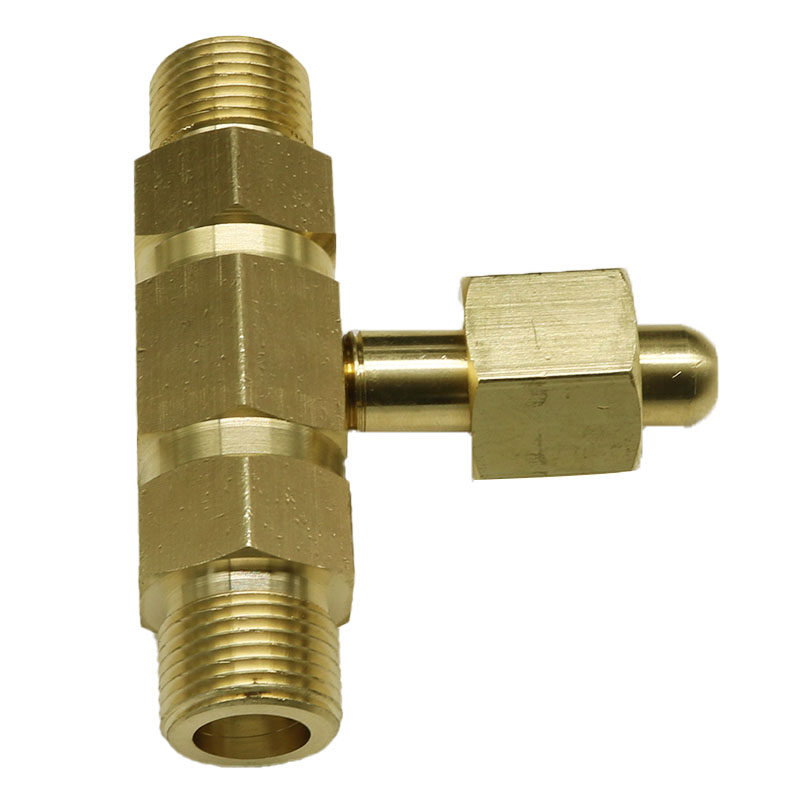 常用G5/8山东建设大钢瓶三通QF-2分流氧气氩气二氧化碳瓶1变2接头