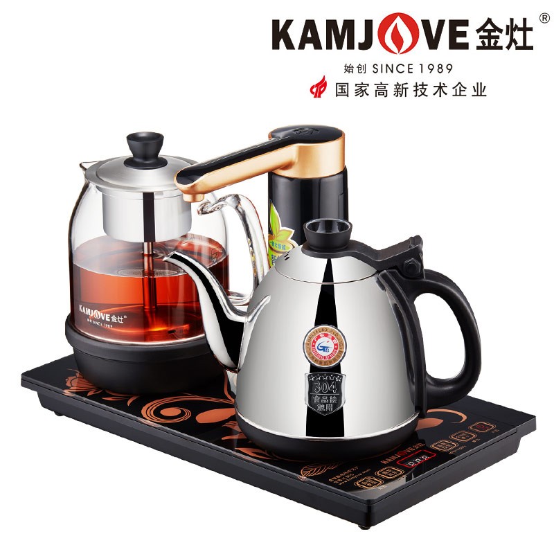 金灶K905全自动抽水电热水壶家用蒸茶保温一体茶台烧水壶泡茶专用