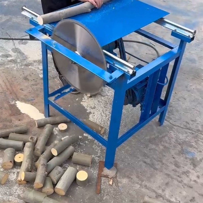 新型推台大功率圆木简易圆盘多功能木工家用锯木台式切割机