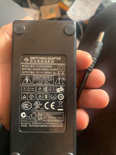 原装福佳12V4000MA电源适配器 型号FJ-SW1204000D 包邮