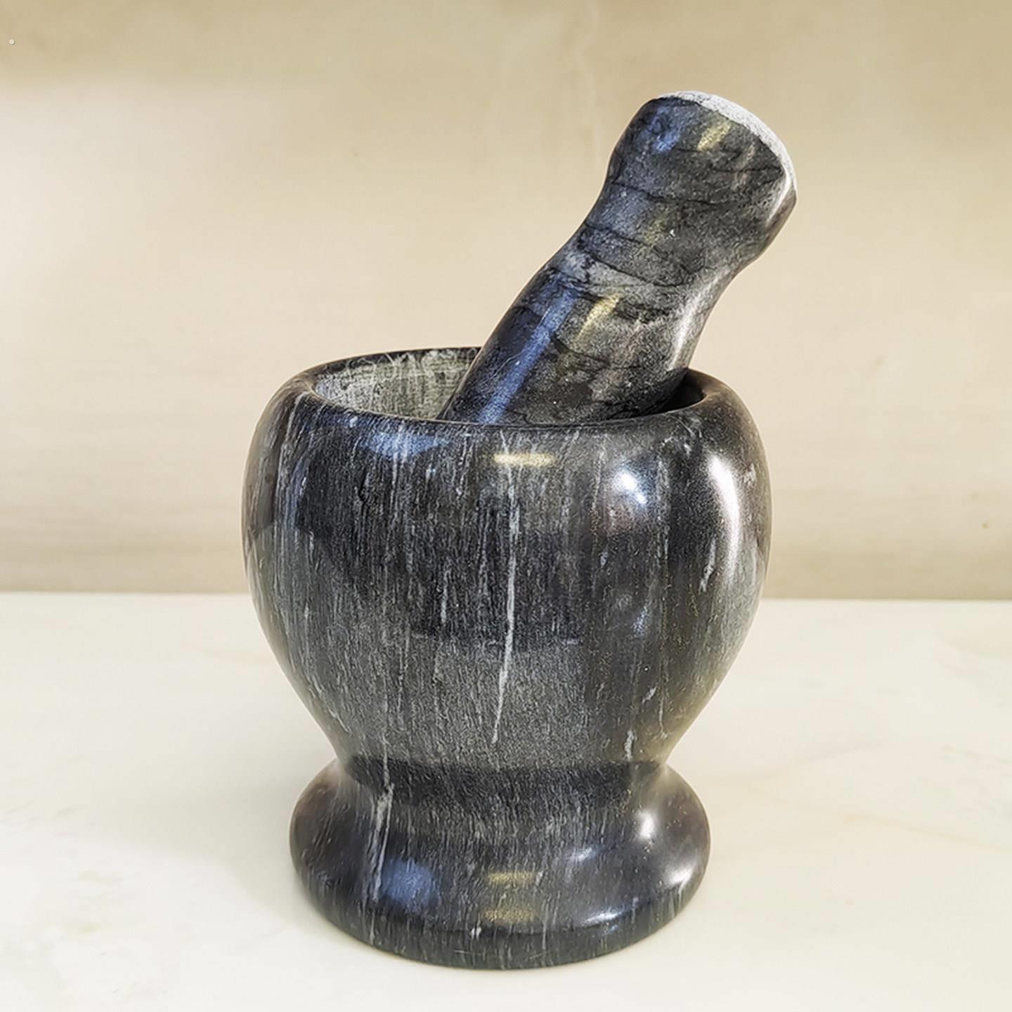天然大理石捣蒜神器家用手动捣蒜器蒜泥器捣蒜罐压蒜器擂钵蒜臼子