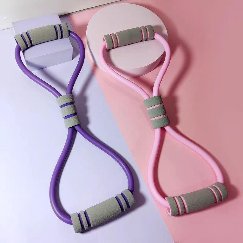 8字拉力器女家用开肩开背拉力绳弹力带健身器材拉背拉伸练背神器