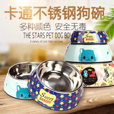 狗碗猫盆单碗猫双用饭碗水盆不锈钢大型犬狗狗盆宠物用品泰迪食盆