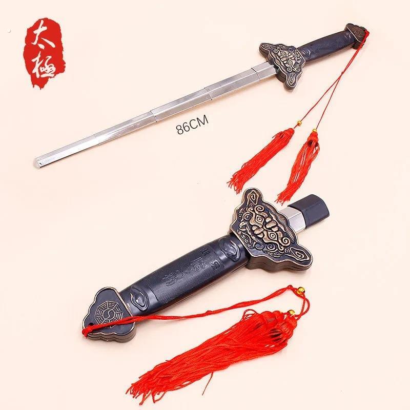 舞剑专用剑太极剑可伸缩剑折叠剑武术健身晨练不锈钢表演道具古装图片