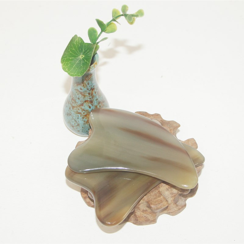 天然牛角刮痧板纯手工脸部神器美容棒全身通用拨筋棒眼部背部头部