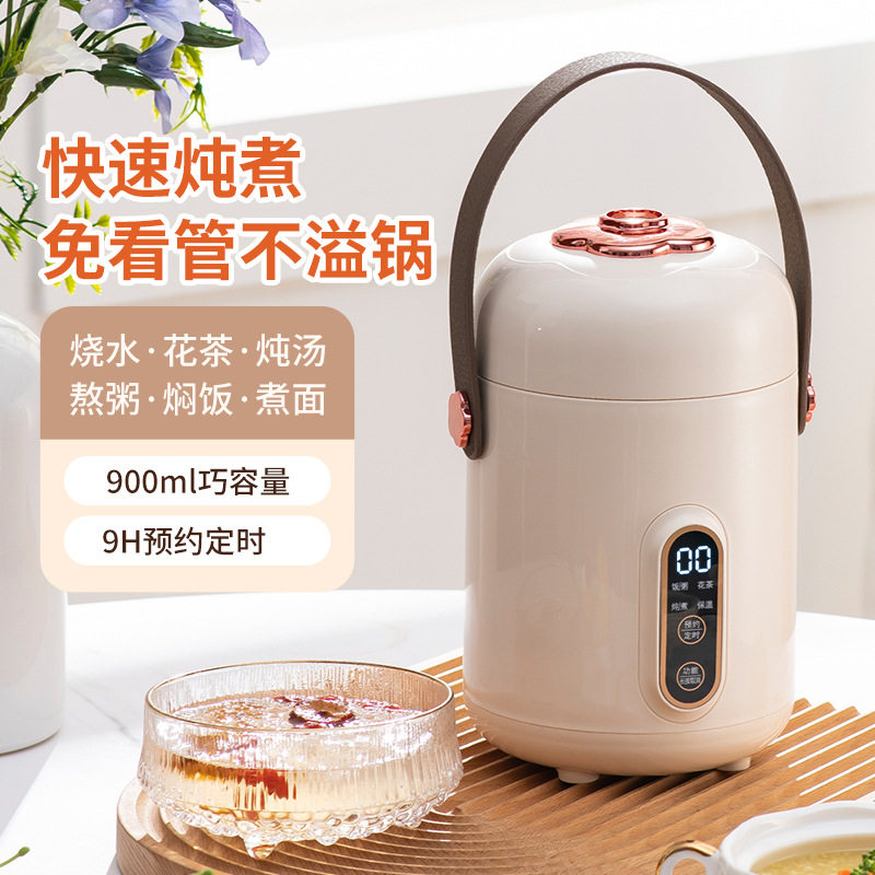 小电炖锅煮粥家用多功能辅食锅电炖盅迷你便携宿舍煲汤熬粥电炖杯