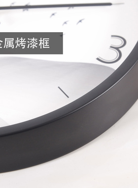 TQJ静音创意挂钟客厅家用时尚时钟挂墙卧室个性简约艺术石英钟表