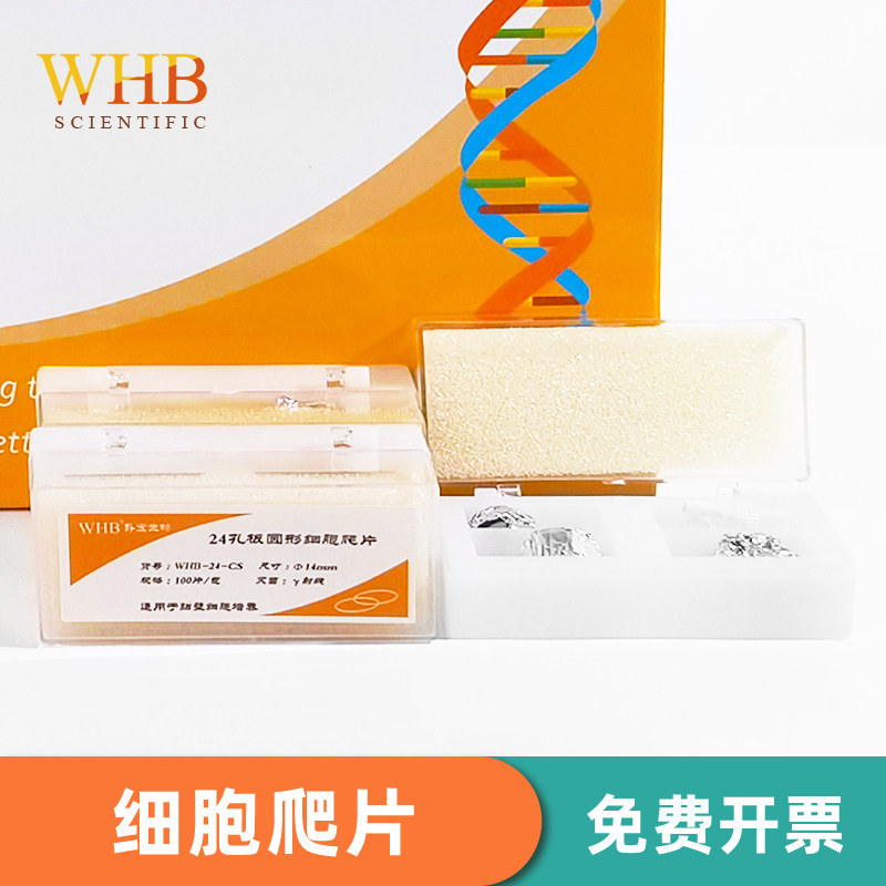 WHB无菌多聚赖氨酸包被细胞爬片96孔12孔24孔48孔方型圆型盖玻片
