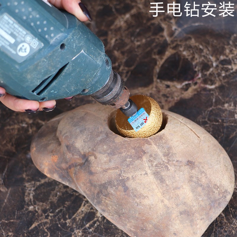 鹅卵石清底磨轮石头花盆内弧打磨弧形钎焊蘑菇头石材打磨头
