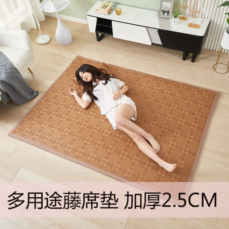 夏季打地铺睡垫神器家用睡觉垫子地上睡觉用凉席宝宝防摔垫加厚