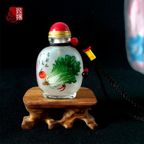 内画鼻烟壶 纯手工创意中国特色工艺品礼品摆件送礼