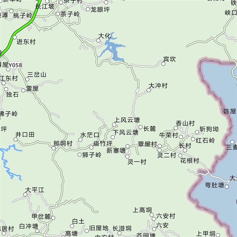 灵山县市区域县市地图街道分布地区区域图办公室贴图挂图