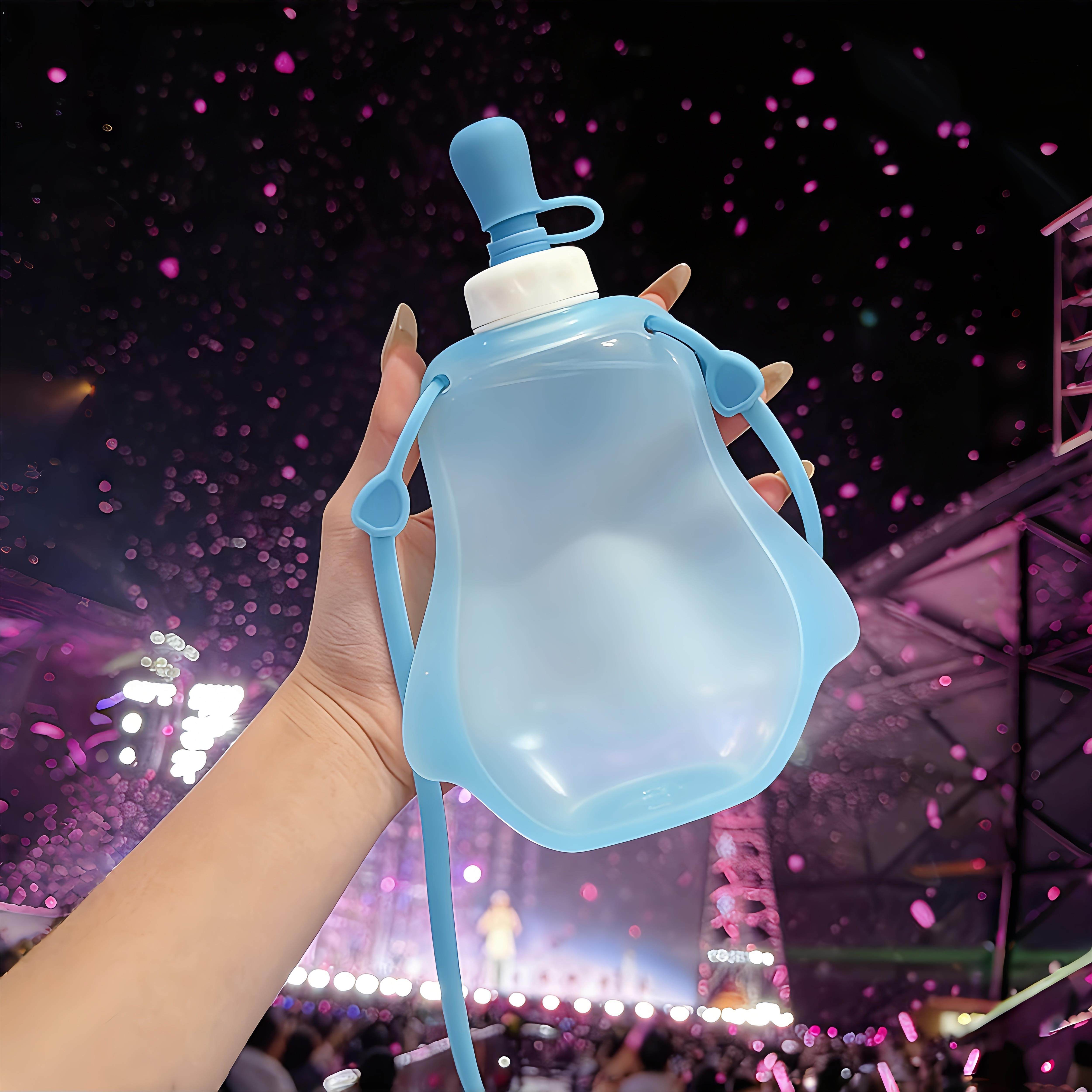 【追星好物】演唱会水袋户外水杯旅行便携杯子登山背带水壶随行杯