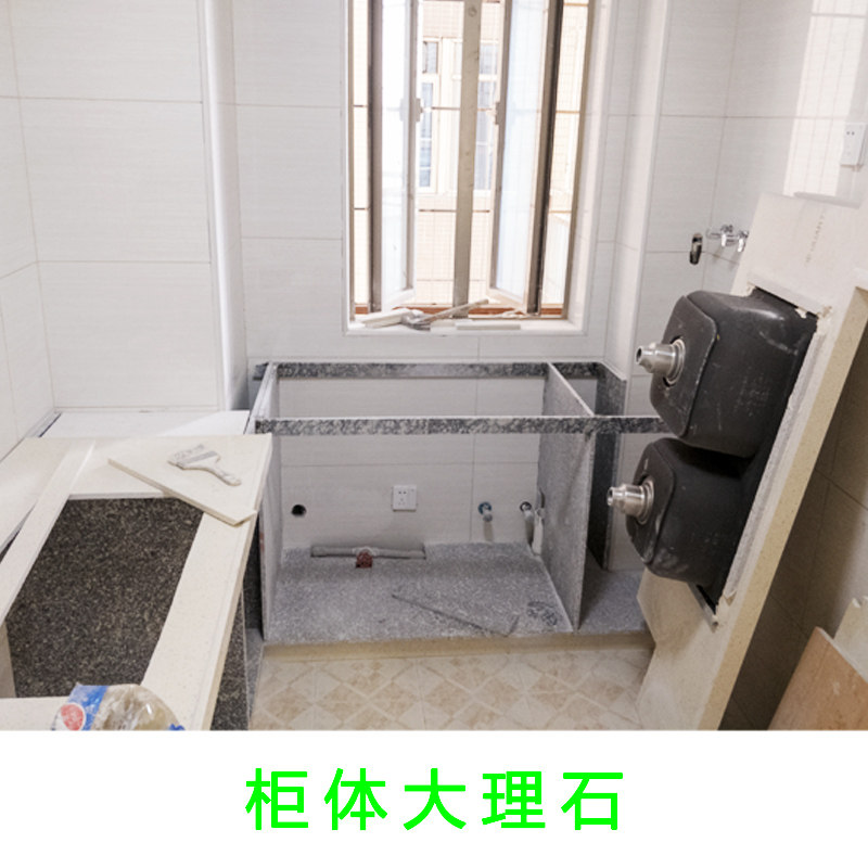 惠州整体厨房定做灶台大理石橱柜 晶钢门板石英石台面门 吊柜定制