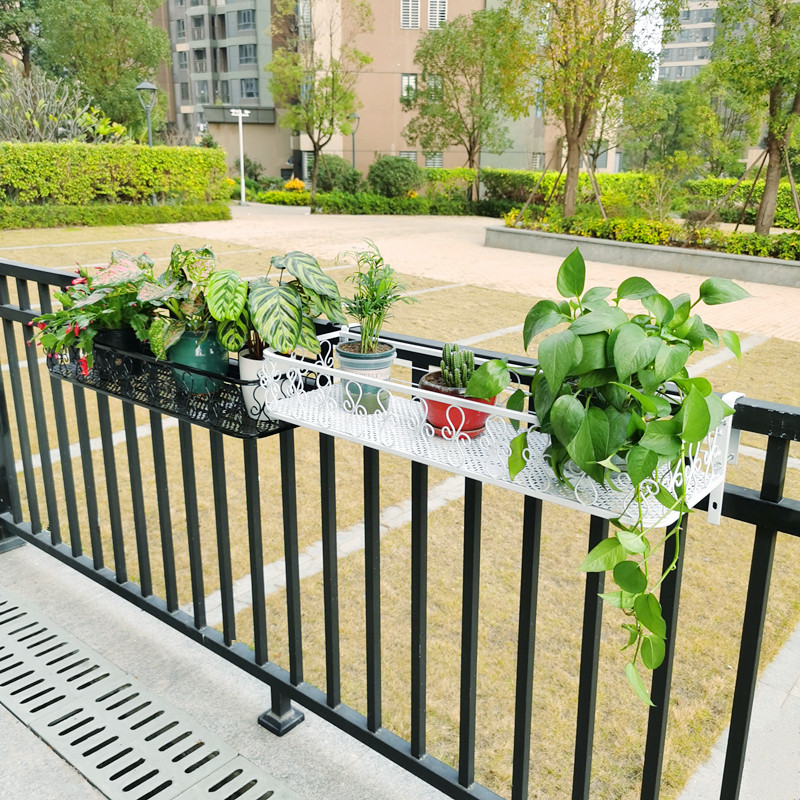 阳台花架栏杆悬挂花盆架挂式多肉置物架户外护栏窗台壁挂种菜花架