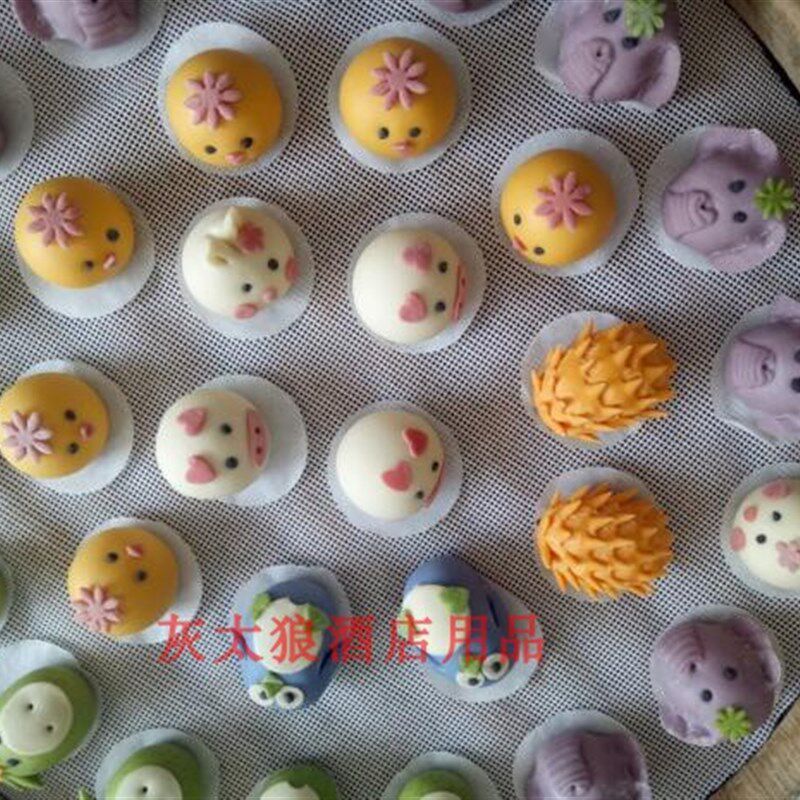 蒸包子纸蒸馒头纸一万张不粘商用的圆形方形蒸笼垫一次性月饼面包