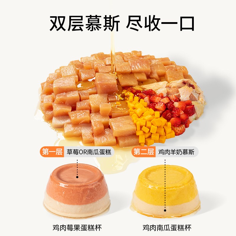 MOJO魔球猫咪生日罐头蛋糕猫狗零食罐头慕斯奶糕罐鱼油美毛罐头