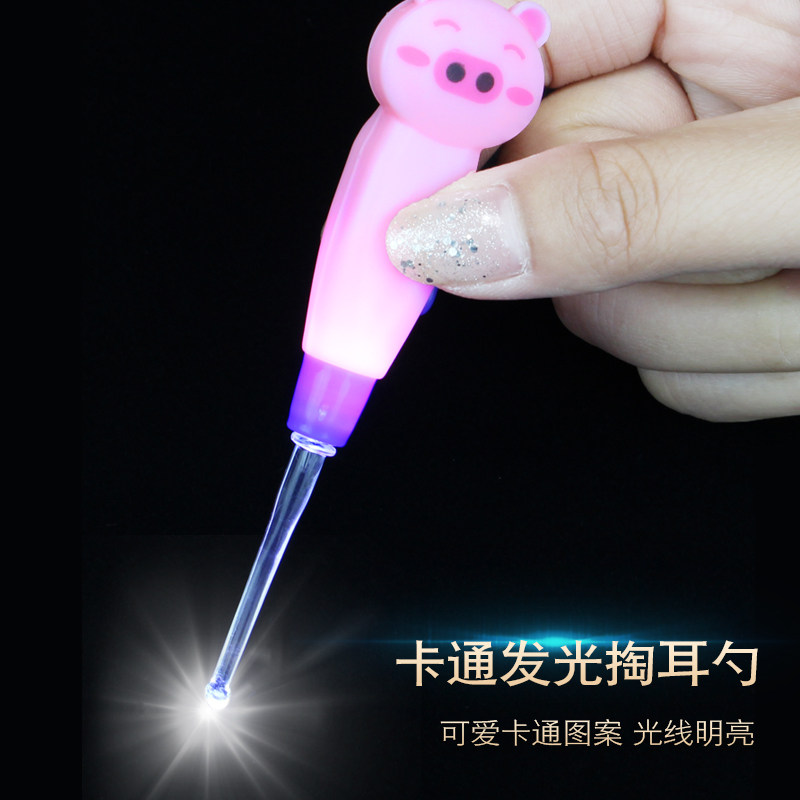 发光耳勺挖耳勺耳扒带灯成人儿童扣耳朵勺掏耳神器电子掏耳勺可视