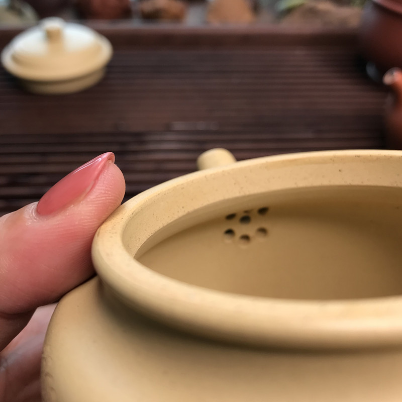 原矿本山绿泥德钟壶德钟壶绿泥壶紫砂茶壶刻梅花德钟壶手工泡茶壶