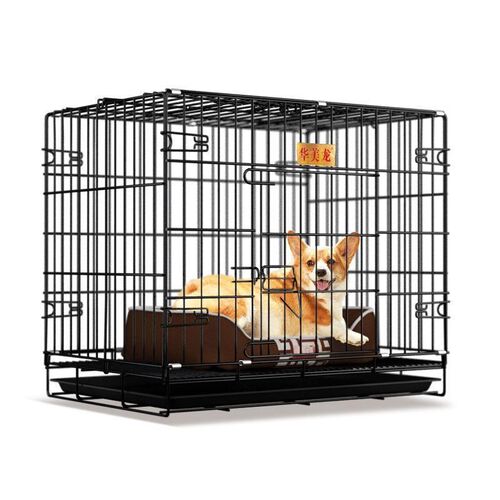 狗笼子小型犬泰迪室内带厕所中型犬狗笼折叠宠物铁笼猫笼兔笼鸡笼