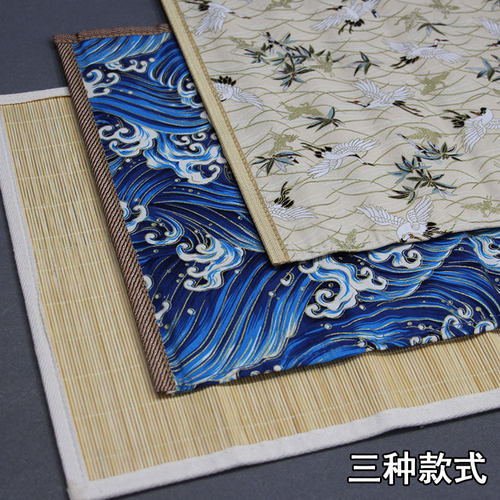 毛笔笔帘竹制布制收纳画笔国画绘画中国风笔袋卷笔袋文房书画书法