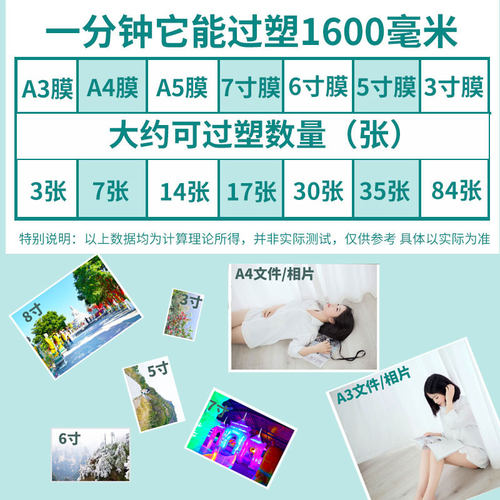 雷盛LM-3306T塑封机A3大型A4通用照片相片塑封过塑过胶机6辊轴胶