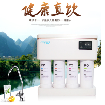 集成水路400/600G加桶无仑RO自动冲洗反渗透快水机纯接直饮净水器
