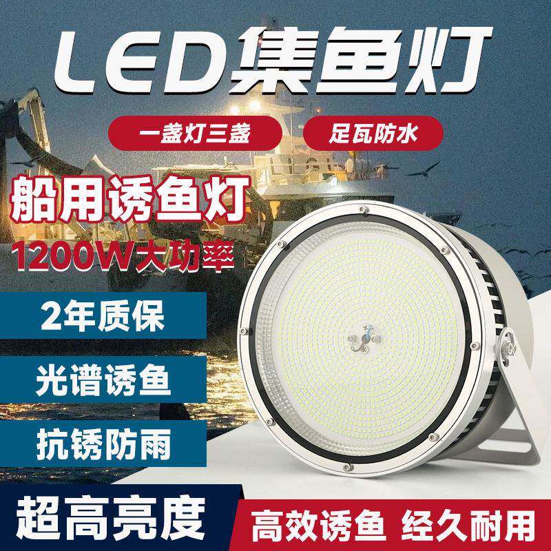超亮LED集鱼灯光源渔船防水大功率诱鱼灯捕鱼夜钓青光灯珠厂家