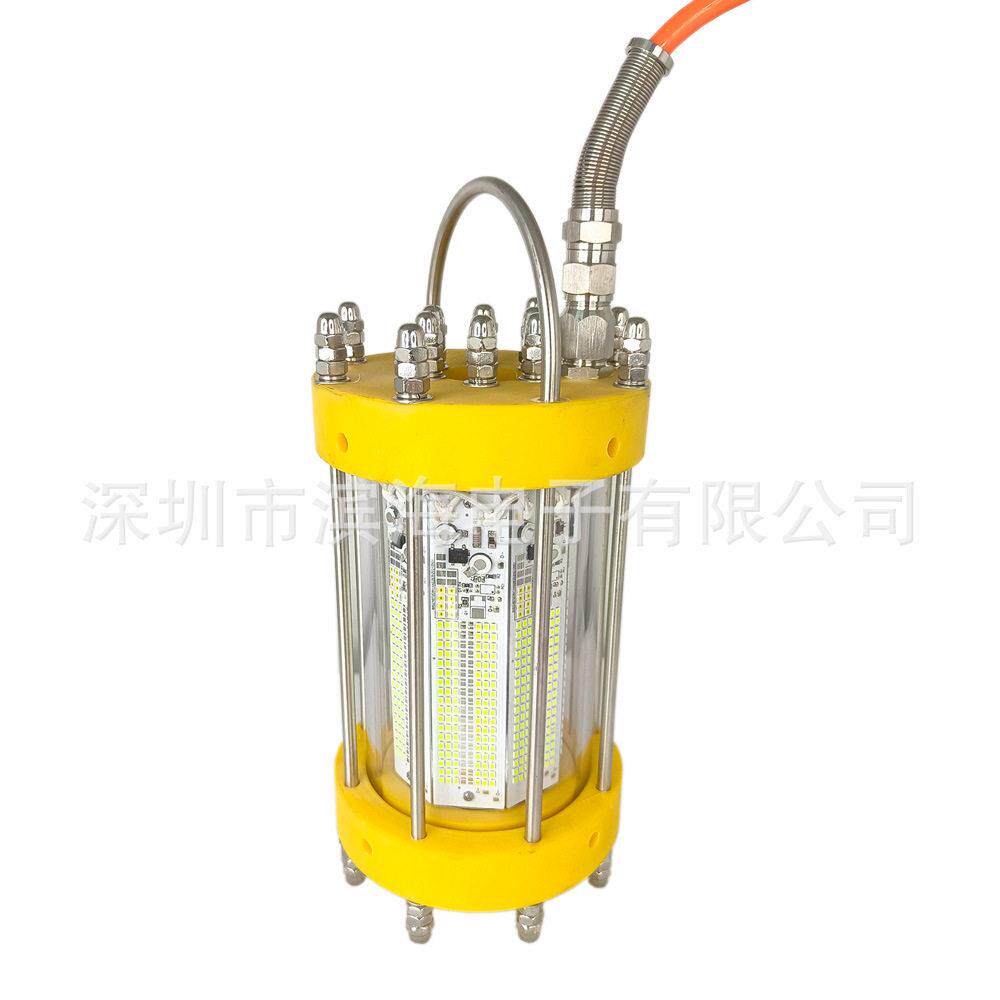 捕鱼灯网箱养殖灯海洋牧场智能集鱼灯水下LED诱鱼灯绿光600W