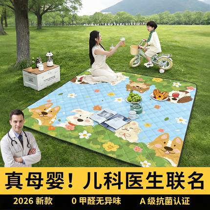 便携式加厚野餐垫防潮防水垫露营垫户外帐篷地垫坐垫春游草坪垫子