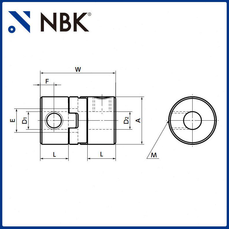 甄选NBK MOS-C挠性联轴器 十字滑块型定位螺丝固定型 夹紧型 连轴