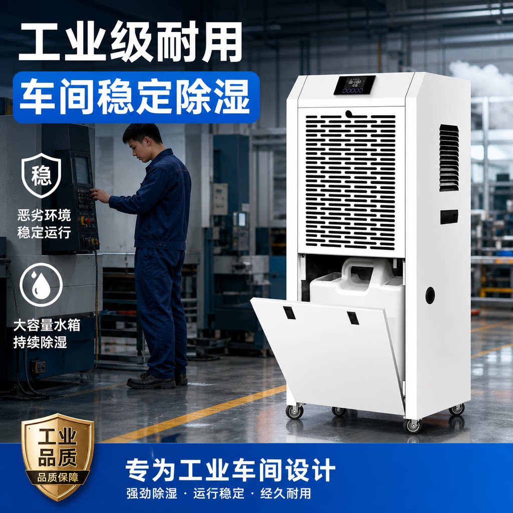 工业除湿机商用大功率抽湿机仓库车间防潮商用除湿器设备工厂库房
