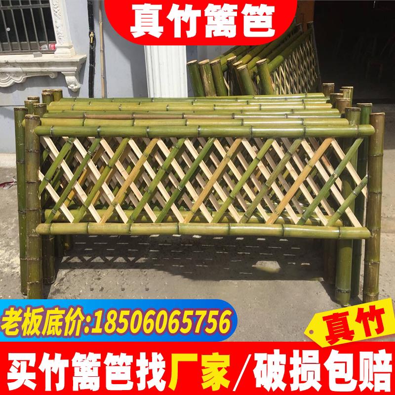 竹篱笆栅栏竹栅栏菜园围栏楠竹片栅栏毛竹片篱笆户外公园围栏篱笆
