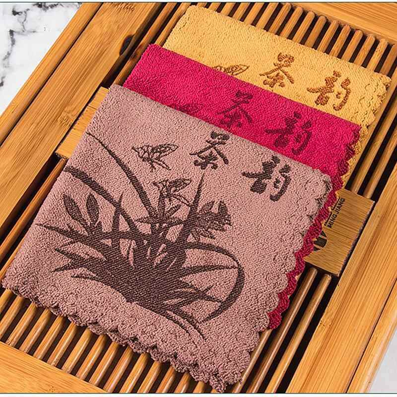 茶杯垫布吸水超强茶巾茶台专用加厚功夫茶具茶席实用茶几小抹布
