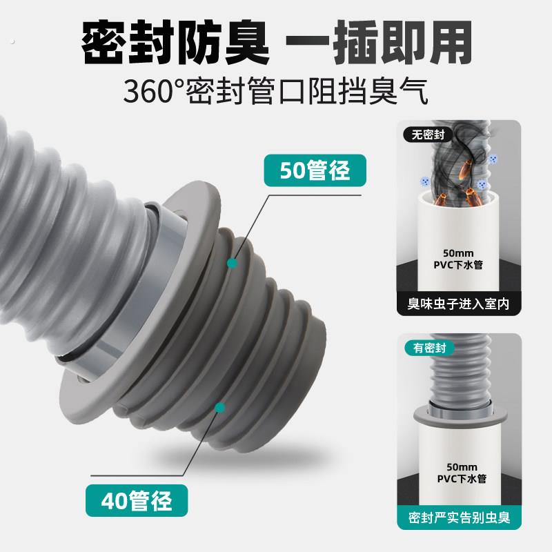 厨房水槽配件拖把池管洗手洗菜盆加长排水延长管58口径软管
