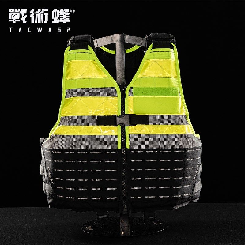 战术蜂3代3术05战六背心荧光色反光巡逻勤务马甲防D防C防护服