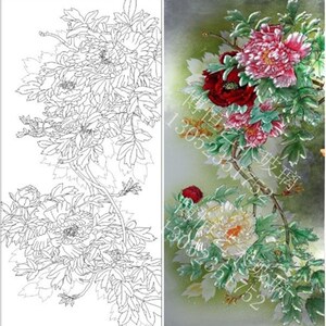 定制隔式钢化深雕艺术玻璃 入户玄关 道厅隔断 过客中断花开富贵