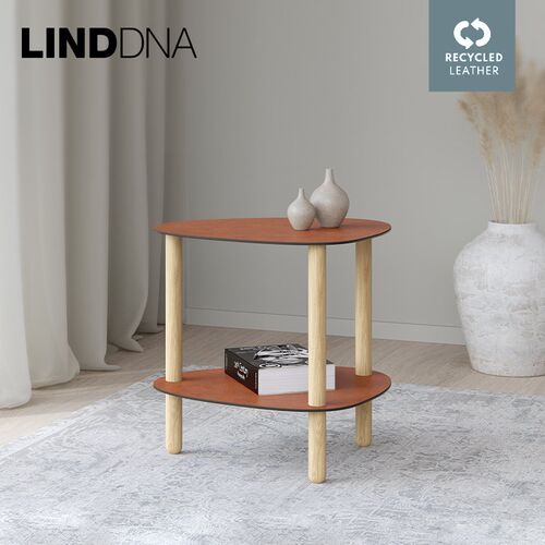 丹麦Lind Dna皮革边桌沙发边几角几客厅茶几小桌子咖啡桌防水