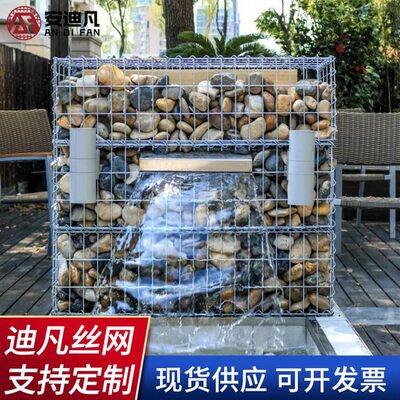 甄选景观电焊石笼墙 防爆笼挡墙 公园庭院镀锌石笼围墙石笼网箱厂