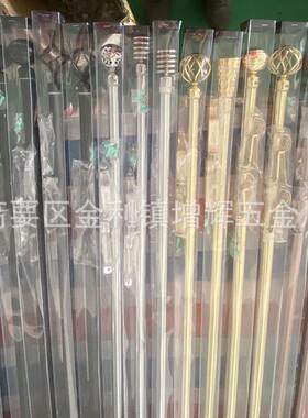 甄选厂家直销pvc窗帘伸缩杆套装出口非洲电镀铁艺多款式罗马杆麻