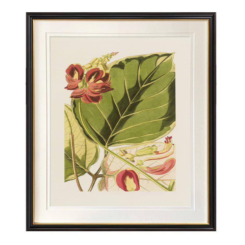 北欧简美田园客厅沙发画卧室床头画美式植物花卉玄关壁画轻奢壁画