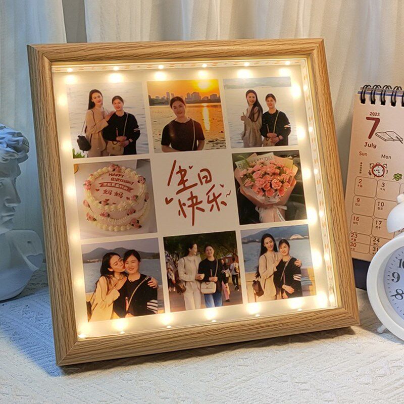 母亲节礼物实用送给妈妈适合送婆婆60岁生日礼物惊喜照片定制相框