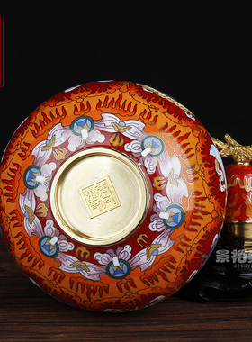 12寸景泰蓝花瓶吉祥火葫芦客厅装饰送领导老人祝寿礼品张向东大师