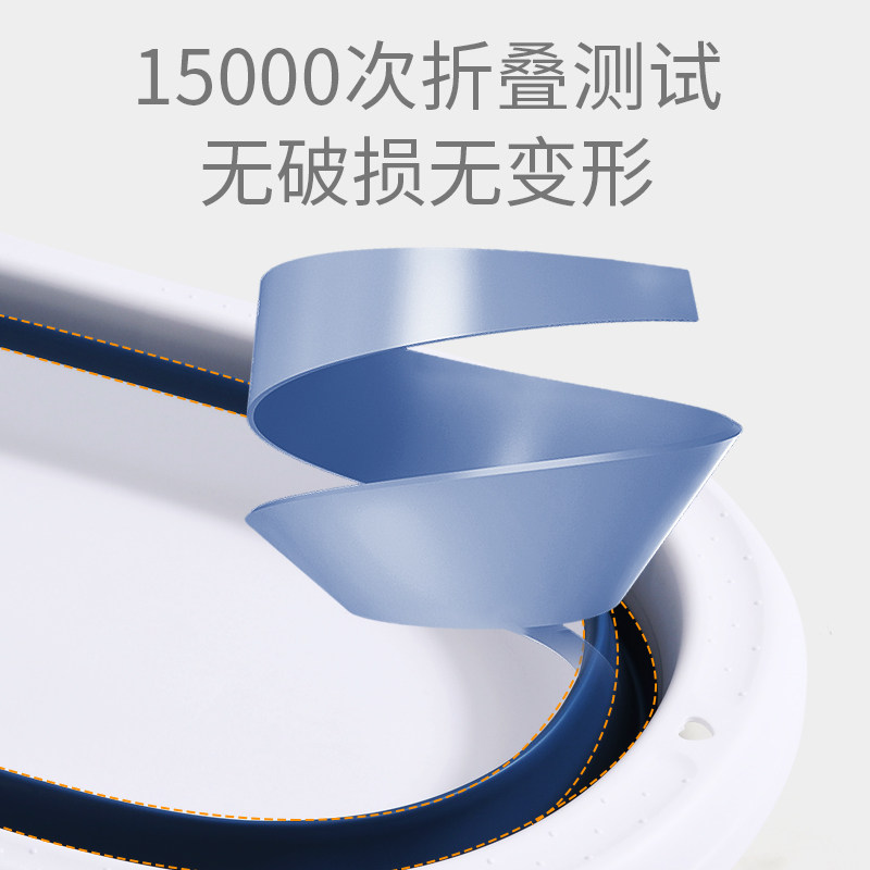 婴儿洗澡盆宝宝折叠浴盆初生新生幼儿童可坐躺家用大号桶小孩用品