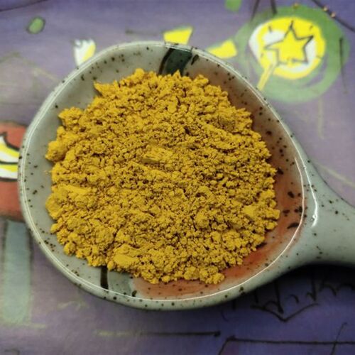 耐高温1250黄色 50g 彩石堂 国画古画岩彩 耐候矿物颜料 新岩